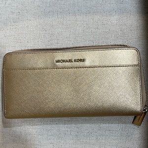 Michael Kors gold wallet